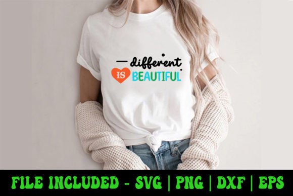 Different is Beautiful - Autism SVG Review