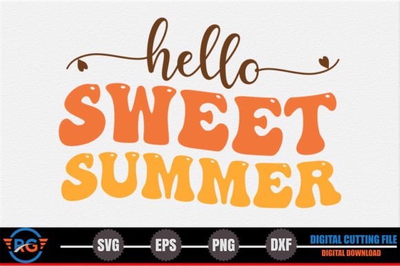 Hello Sweet Summer – Retro Summer SVG