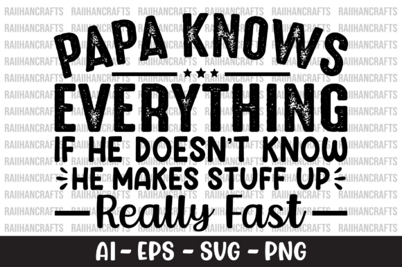Papa Knows Everything T-shirt SVG Review