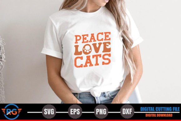 Peace Love Cats – Cat Quote SVG: A Designer's Stitch Test