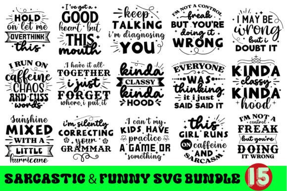 Sarcastic Funny Svg Bundle Review