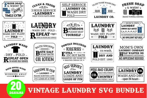 Vintage Laundry SVG Bundle Review